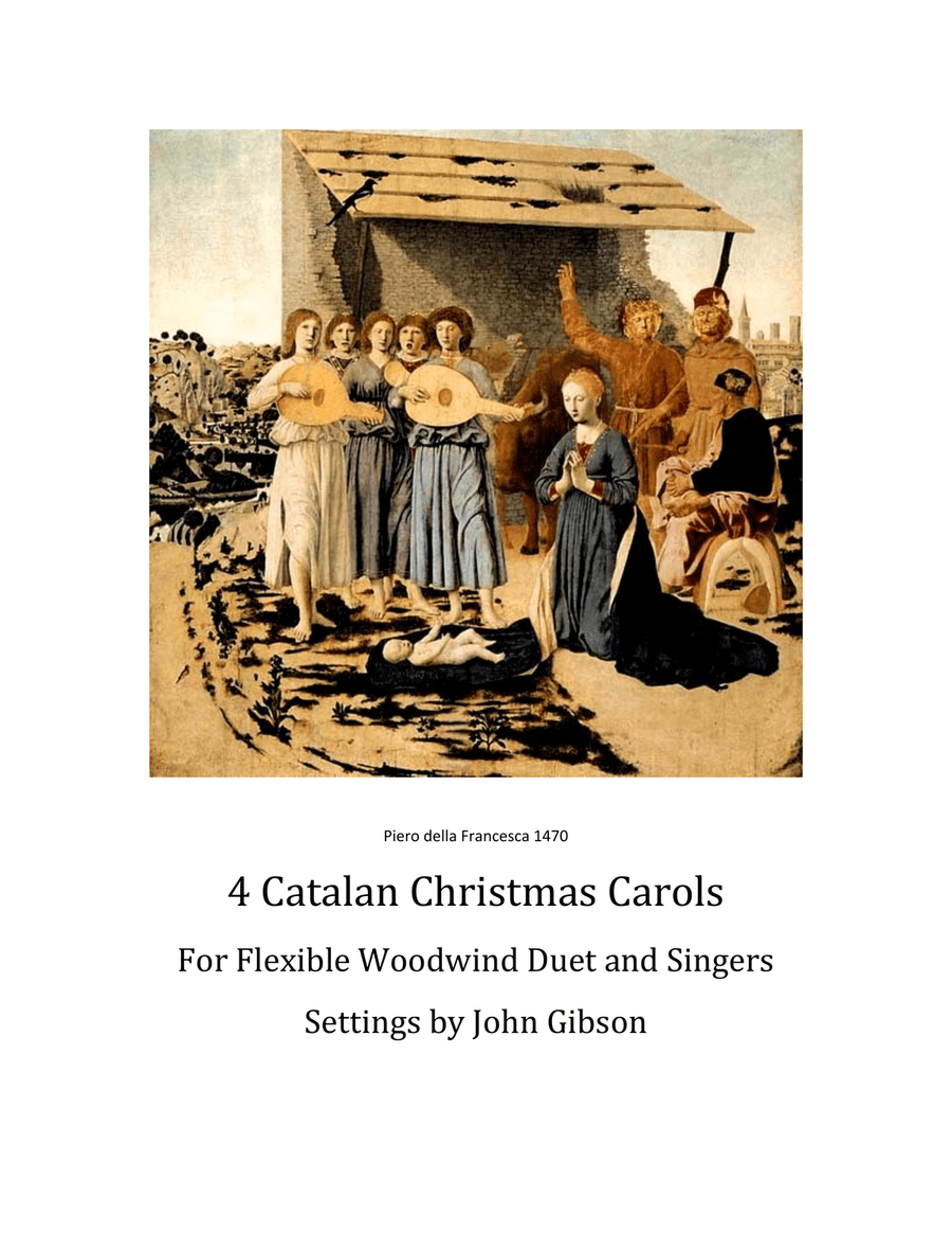 4 Catalan Christmas Carols for Flexible Woodwind Duet Woodwind Trio scores gallery preview page 1
