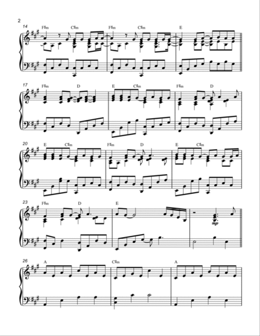My Immortal My Immortal Piano Solo scores gallery preview page 2
