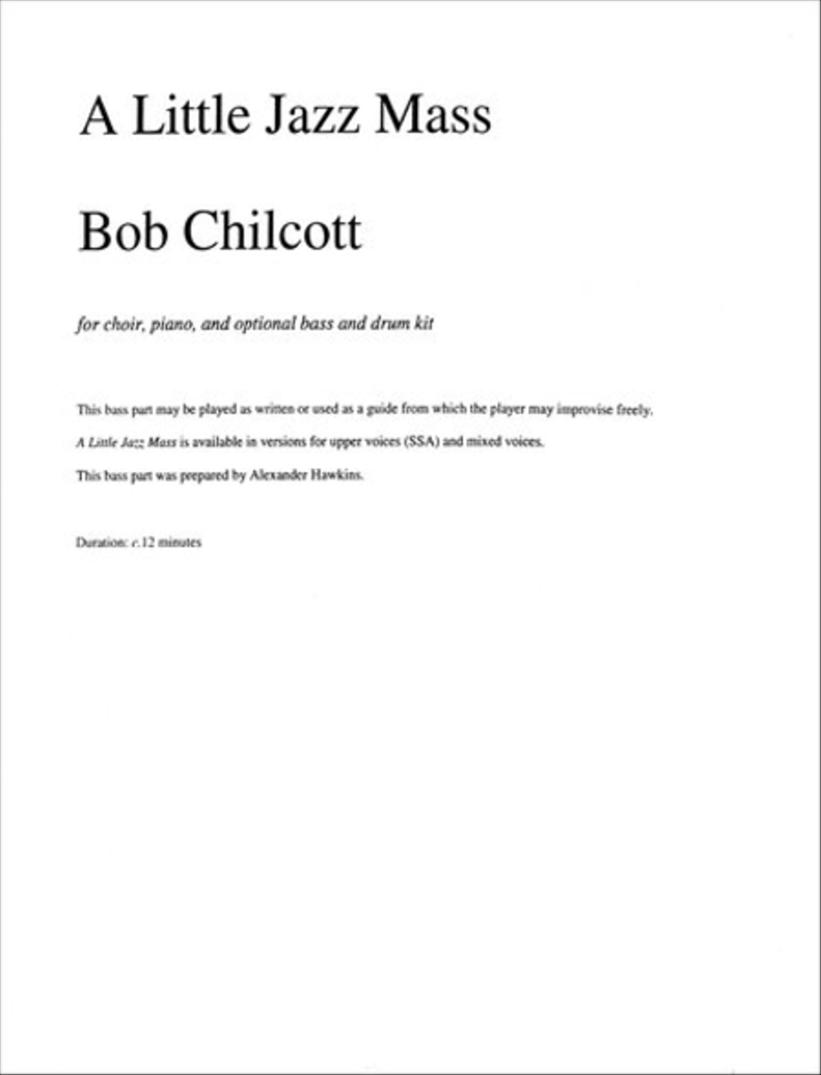 A Little Jazz Mass SSA scores gallery preview page 1