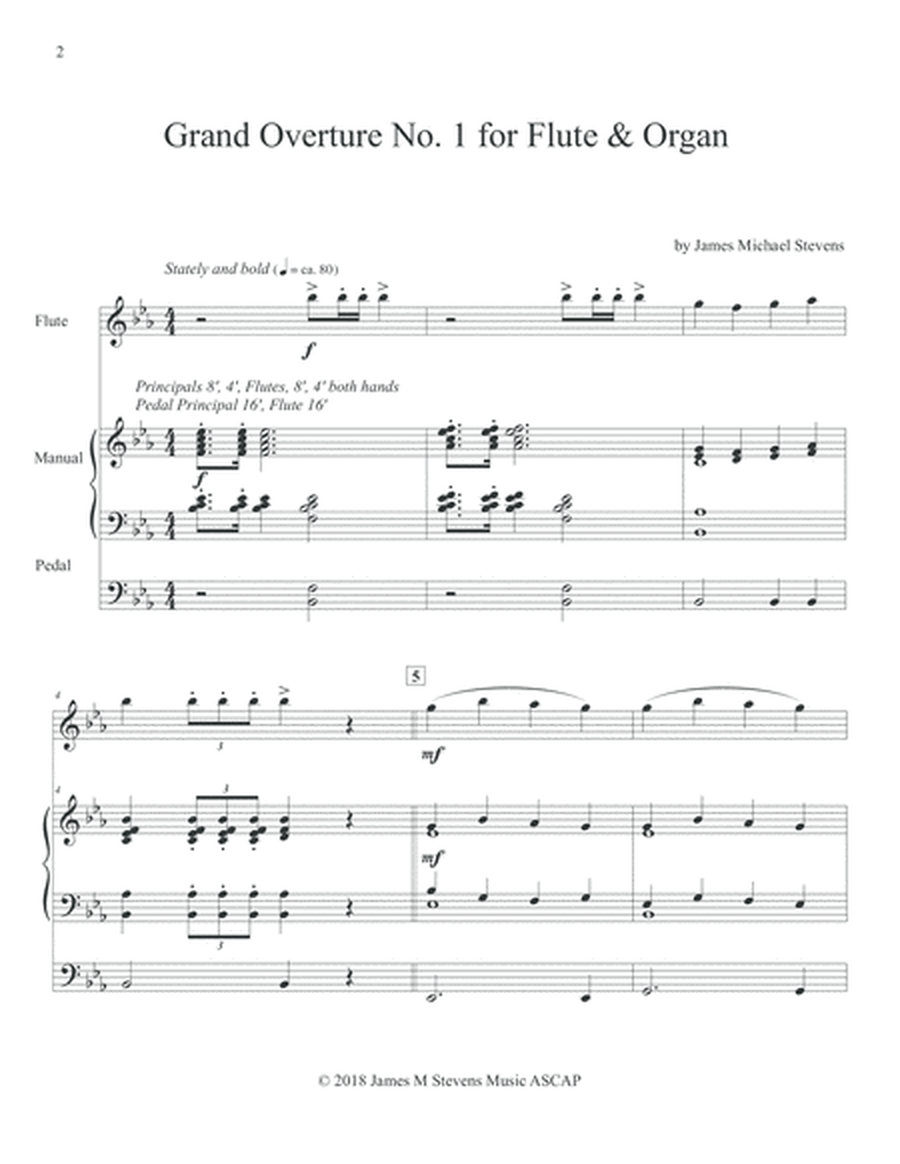 Grand Overture No. 1 - Flute & Organ image number null