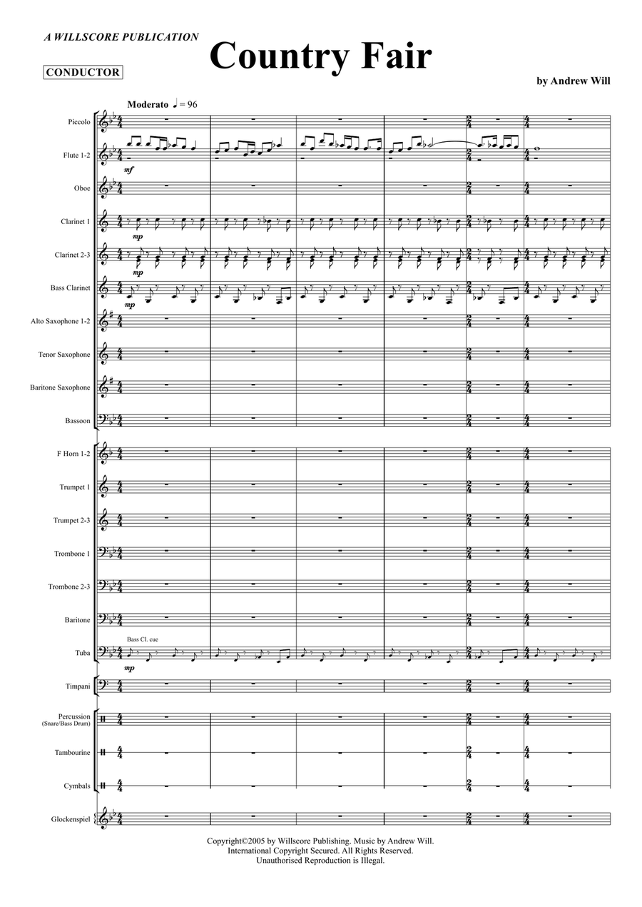Country Fair Large Ensemble scores gallery preview page 1
