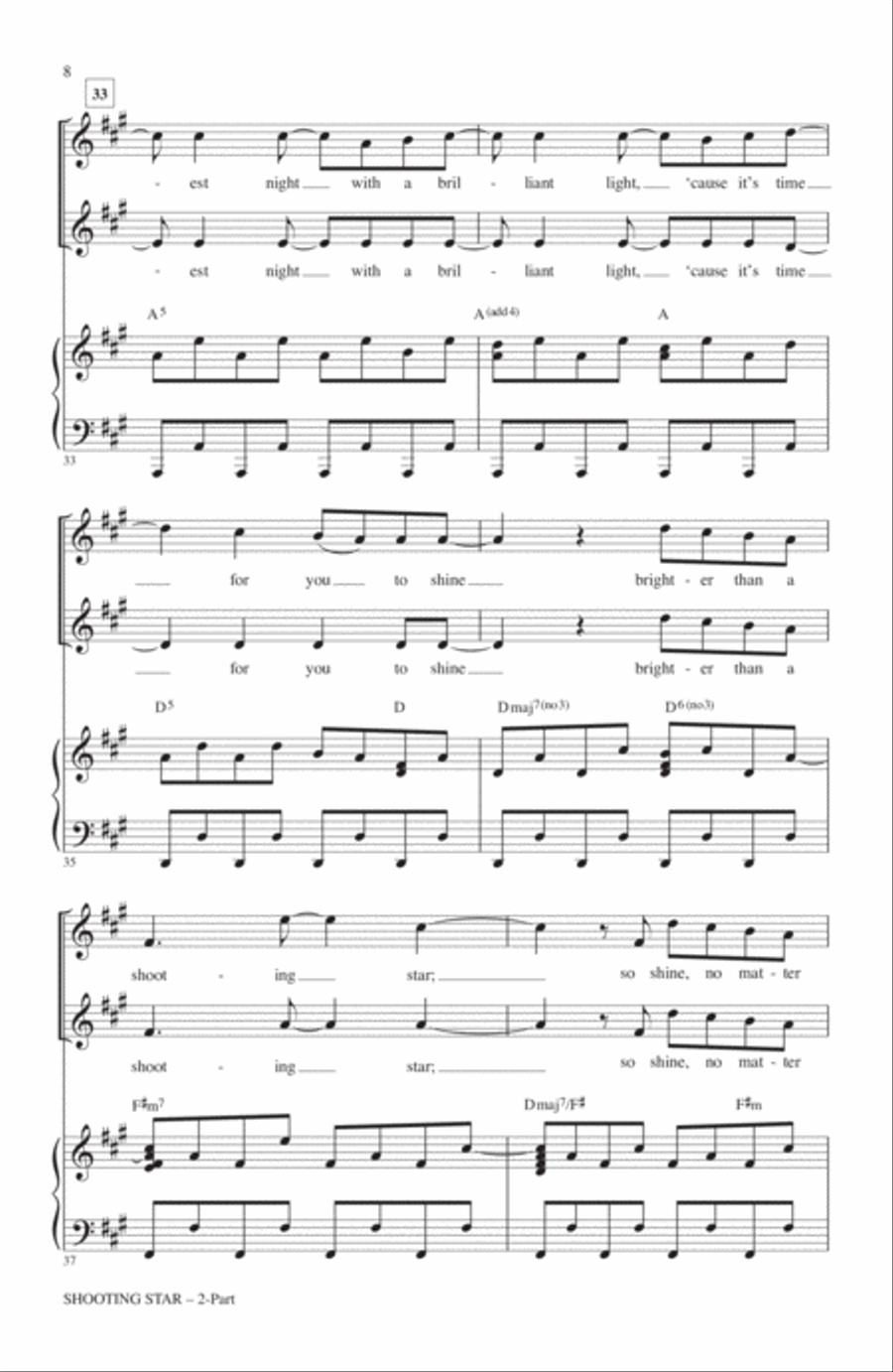 Shooting Star 2-Part scores gallery preview page 6
