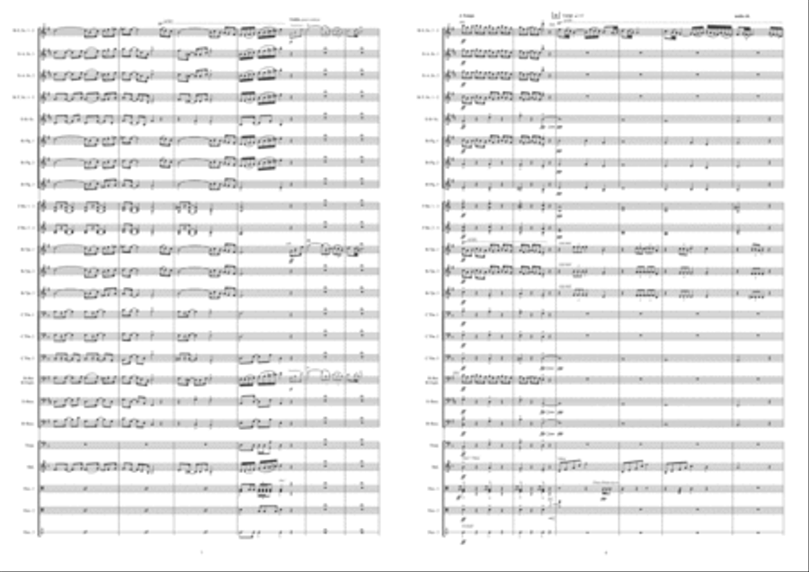 Adios Havana Fanfare Band scores gallery preview page 6