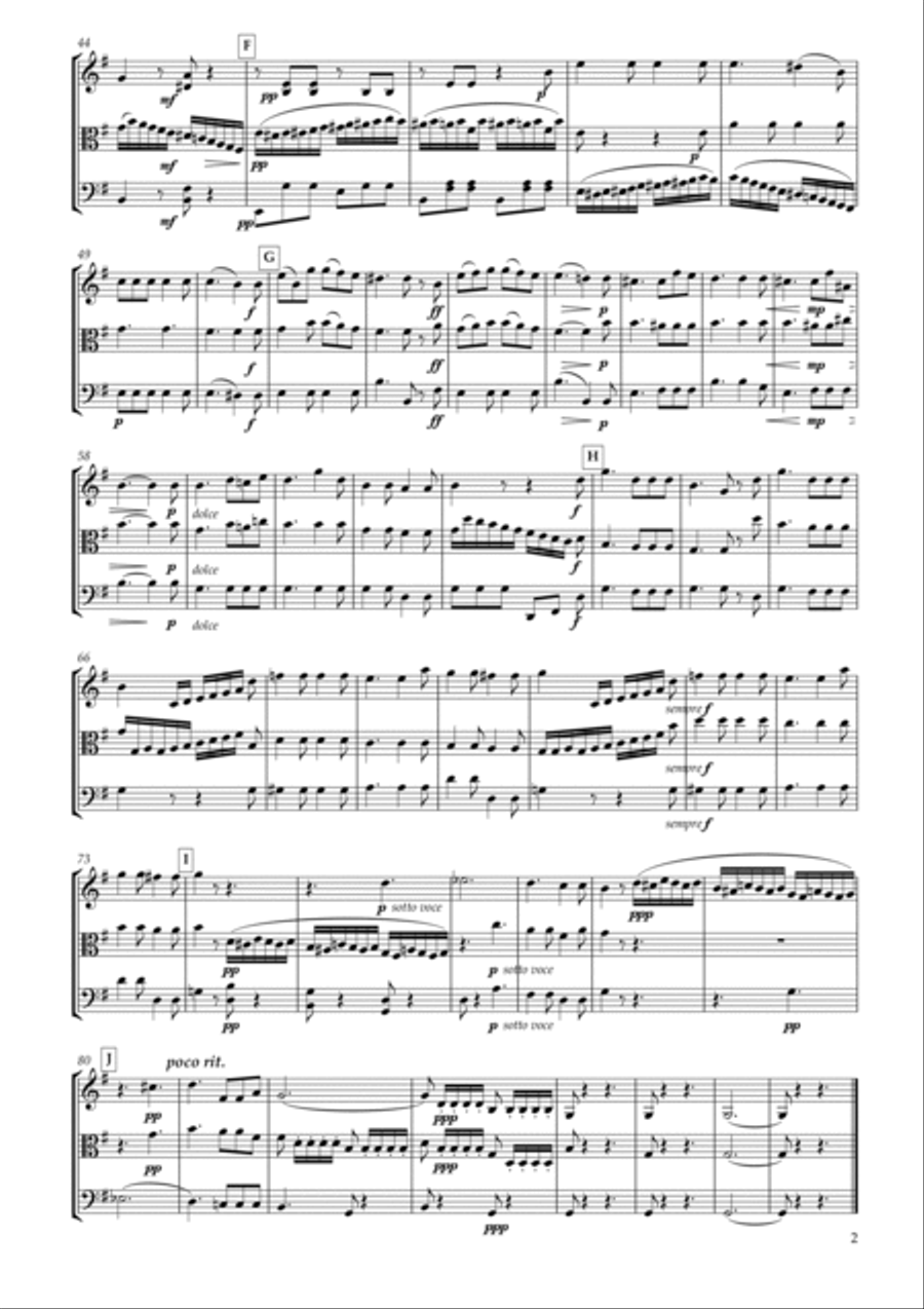 La Fede for String Trio String Trio scores gallery preview page 2
