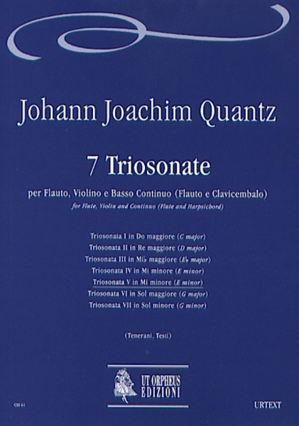 7 Triosonatas for Flute, Violin and Continuo (Flute and Harpsichord) - Vol. 5: Triosonata V in E min