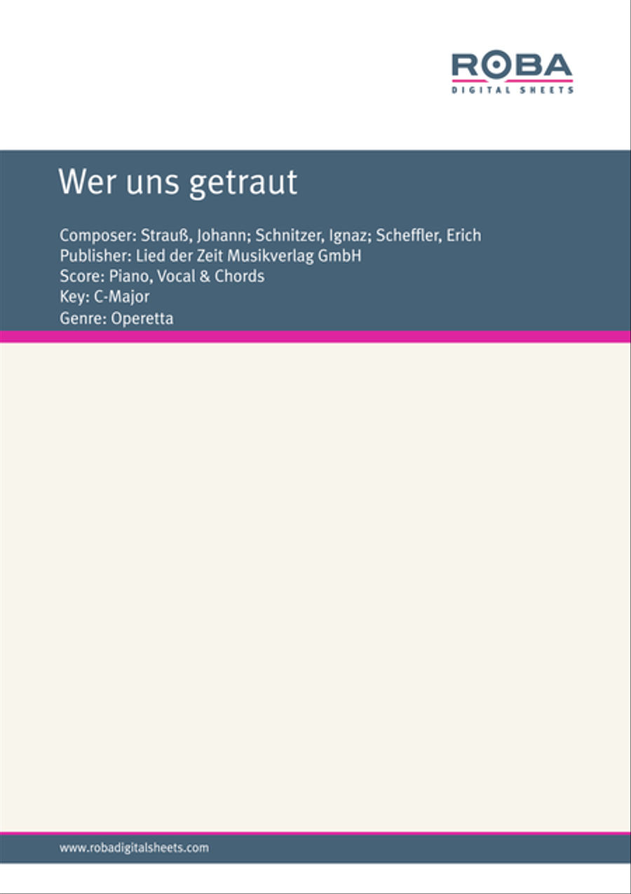 Wer uns getraut Voice scores gallery preview page 1
