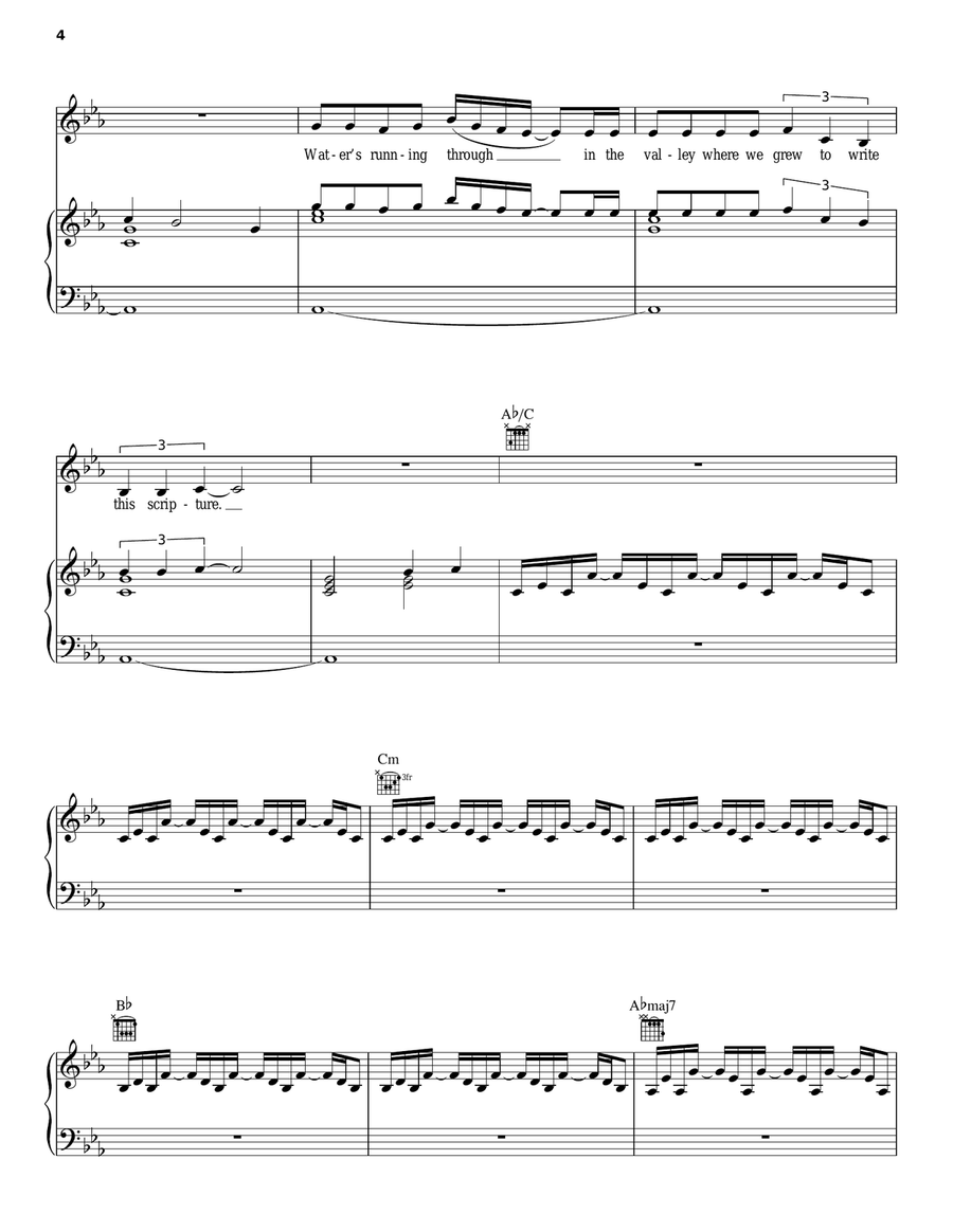 Minnesota, WI Minnesota, WI Piano, Vocal, Guitar scores gallery preview page 4