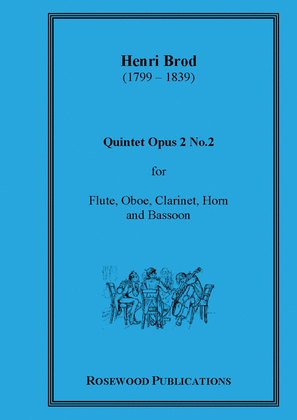 Book cover for Wind Quintet, Op. 2, No. 2