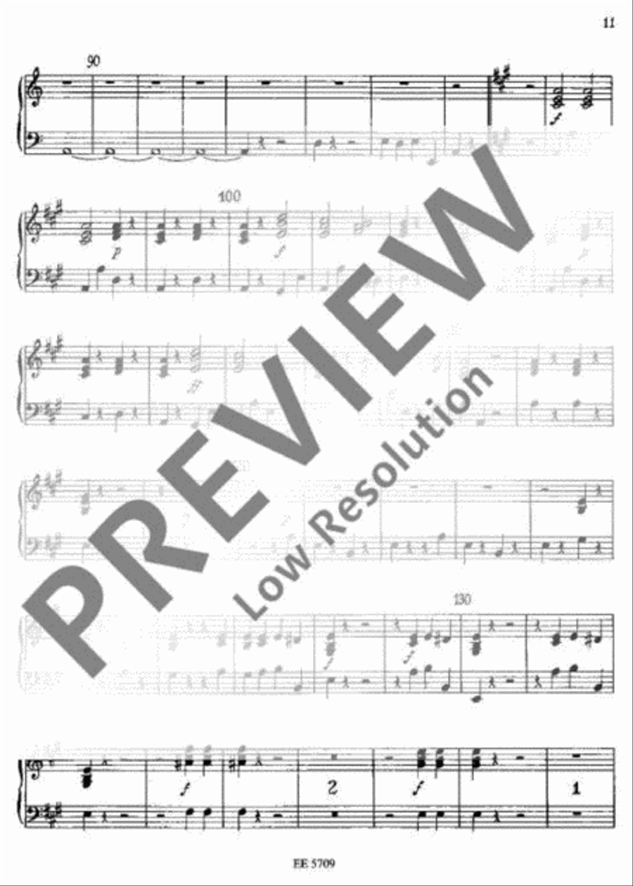 Sinfonia concertante A major Harpsichord scores gallery preview page 11