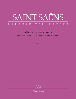 Book cover for Allegro appassionato for Violoncello mit Klavierbegleitung op. 43