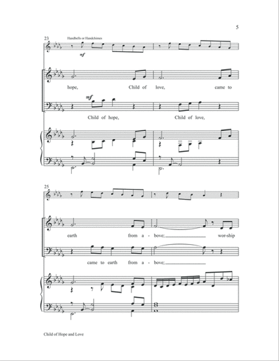 Child of Hope and Love 2-Part scores gallery preview page 5