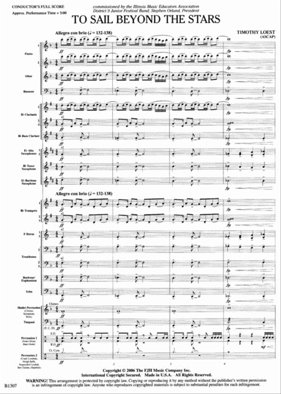 To Sail Beyond the Stars To Sail Beyond the Stars Concert Band scores gallery preview page 2