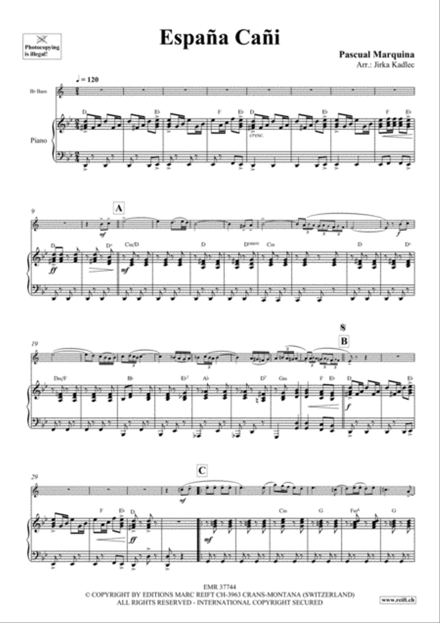 Espana Cani Piano Accompaniment scores gallery preview page 3
