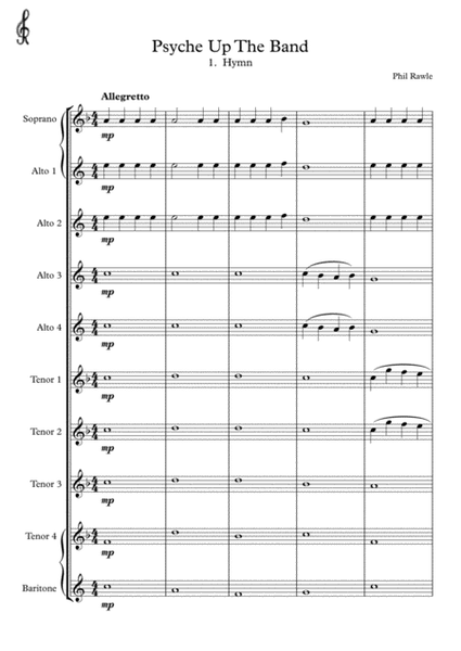 Psyche Up The Band - Hymn. Saxophone choir image number null