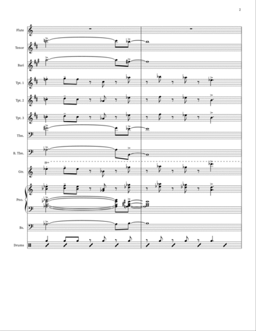 Sabor Jazz Ensemble scores gallery preview page 2