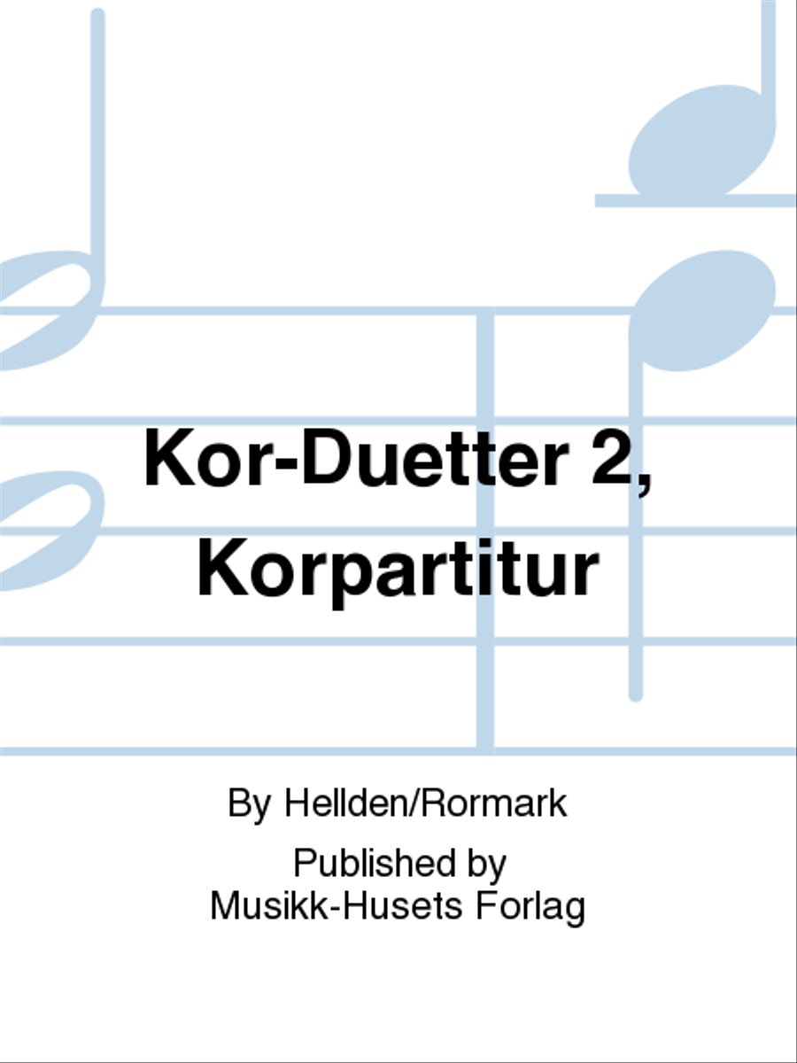 Kor-Duetter 2, Korpartitur Voice scores gallery preview page 1