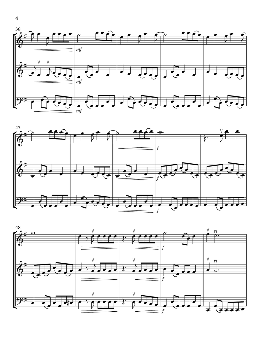 I'll Be Your Mirror String Trio scores gallery preview page 4