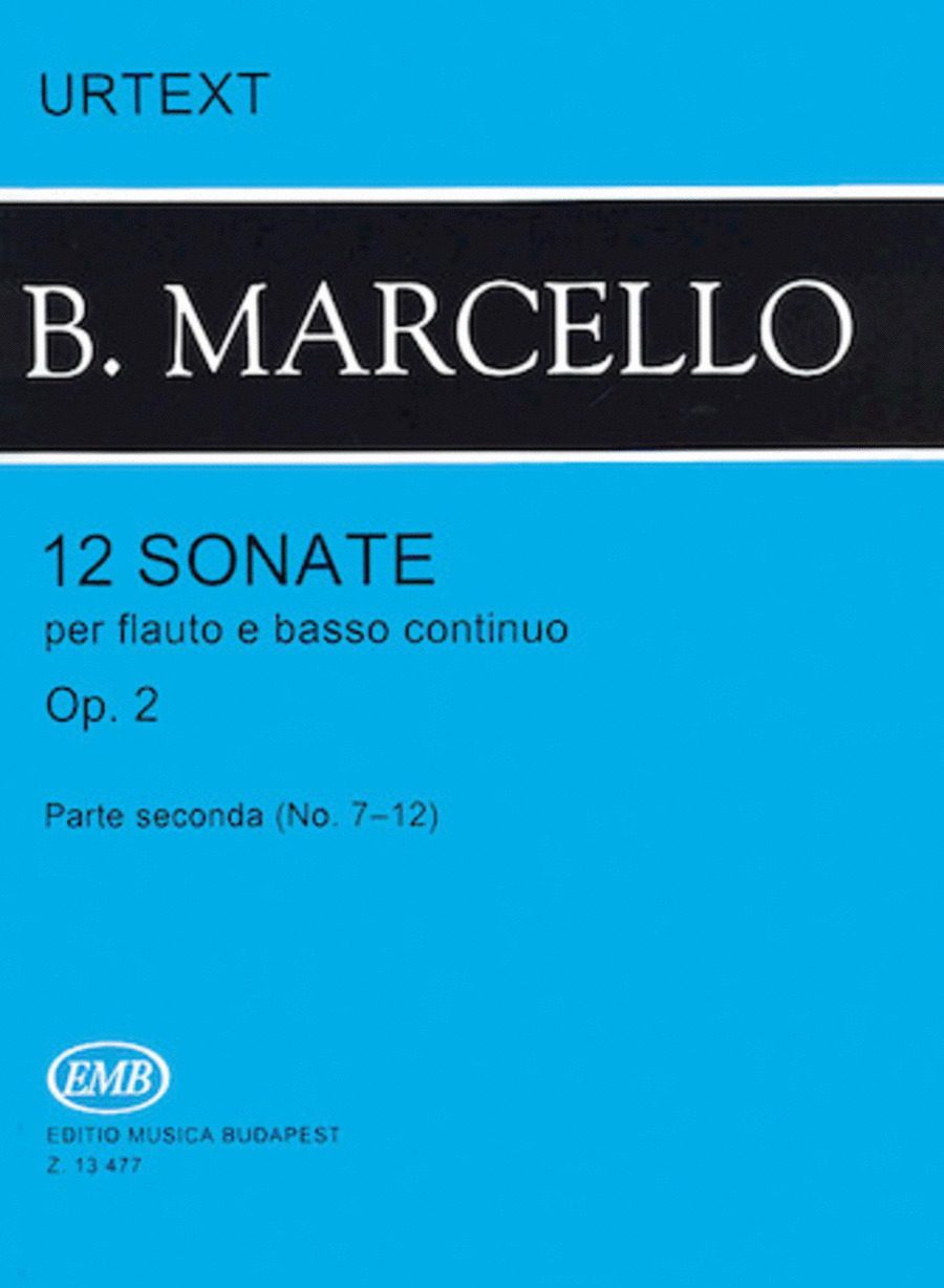 12 Sonatas for Flute and Basso Continuo, Op. 2 – Volume 2 Flute scores gallery preview page 1