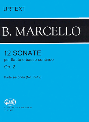 Book cover for 12 Sonatas for Flute and Basso Continuo, Op. 2 – Volume 2
