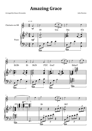 Book cover for Amazing Grace - Clarinet & Piano with Chord Notation