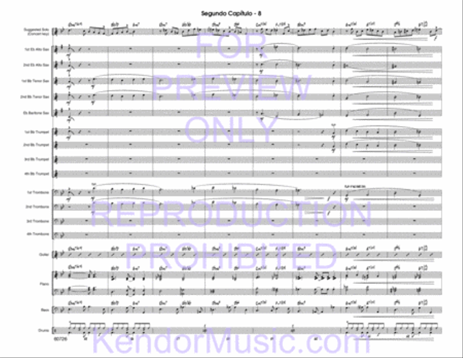 Segundo Capitulo (Full Score) Jazz Ensemble scores gallery preview page 10