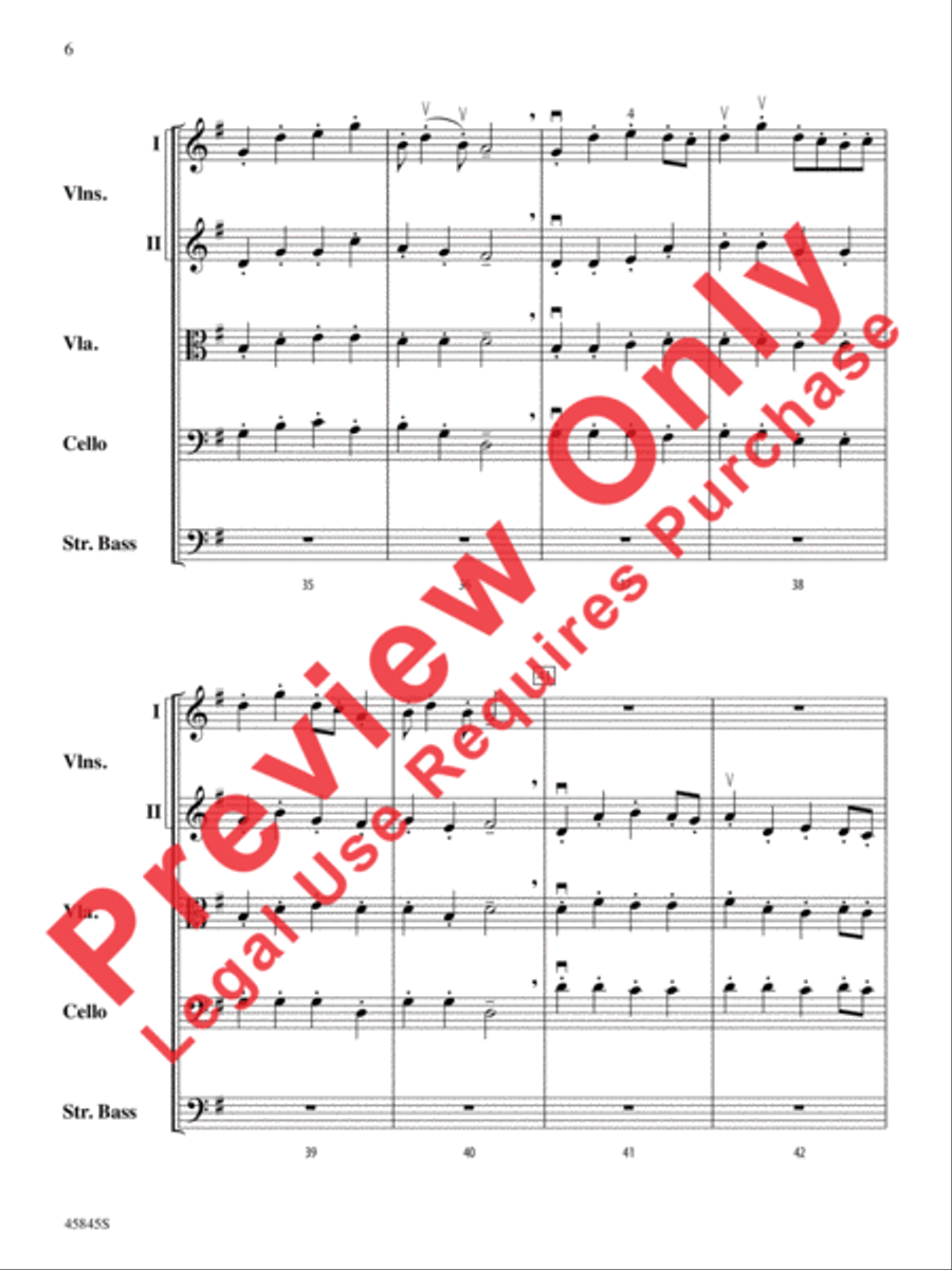 A Percy Grainger Portrait String Orchestra scores gallery preview page 6