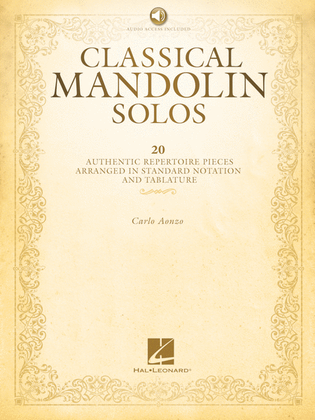 Book cover for Classical Mandolin Solos