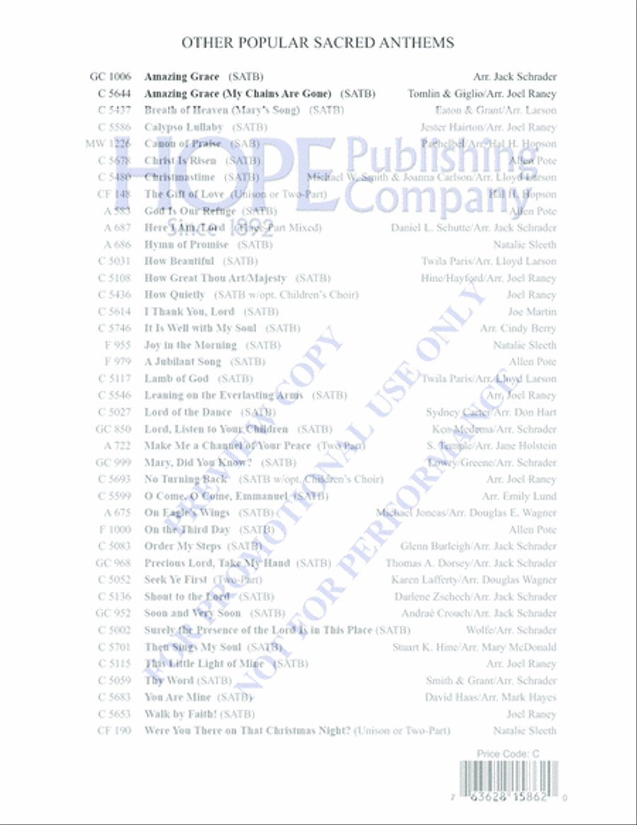 He Is Risen, Alleluia! 4-Part scores gallery preview page 8