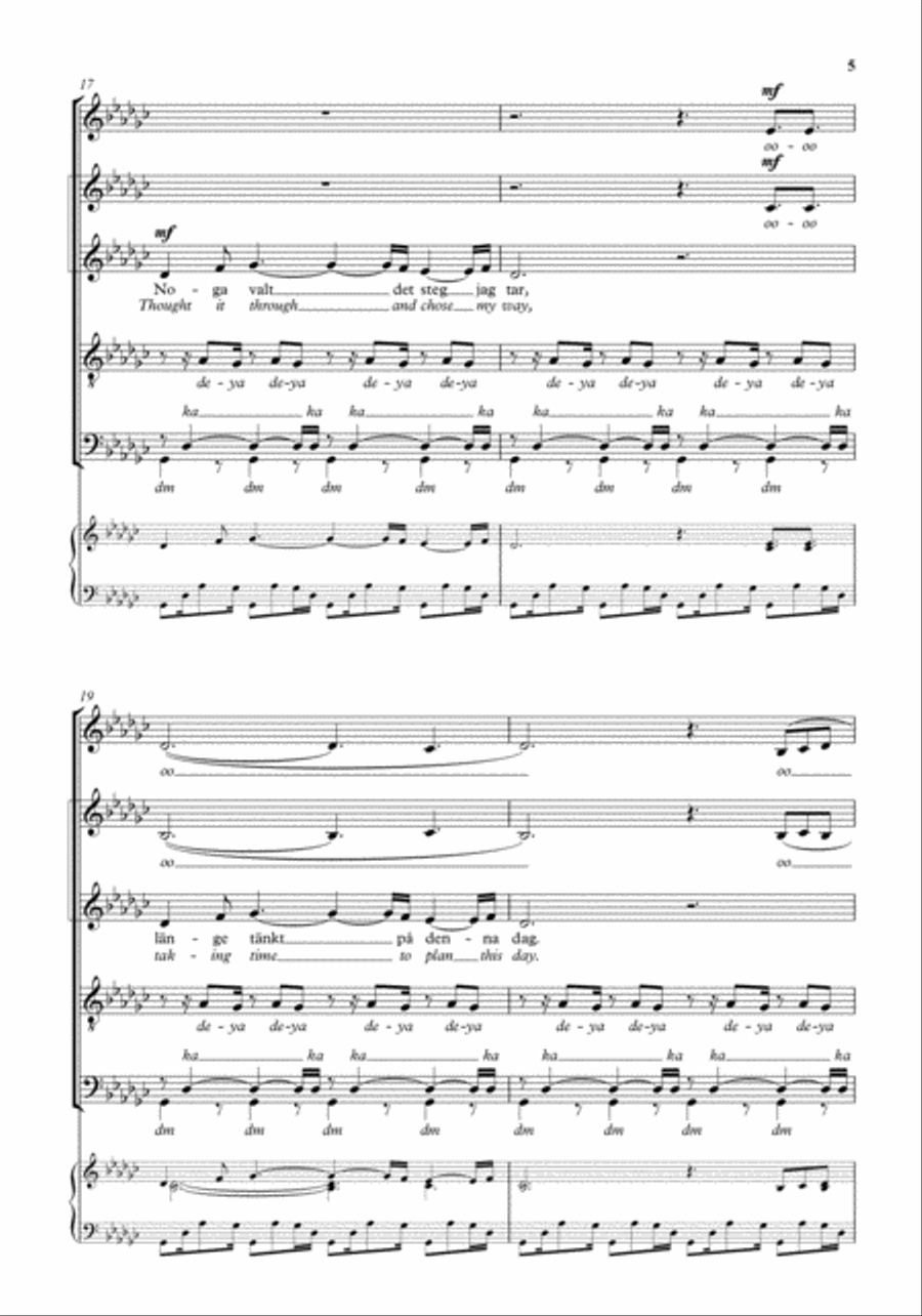 Hall mig kvar/Hold me fast 4-Part scores gallery preview page 5