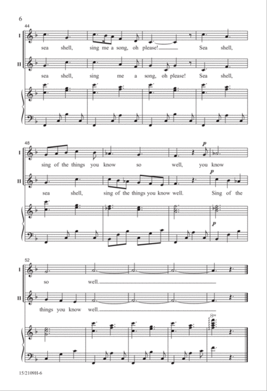 Songs from the Shore Songs from the Shore 2-Part scores gallery preview page 6