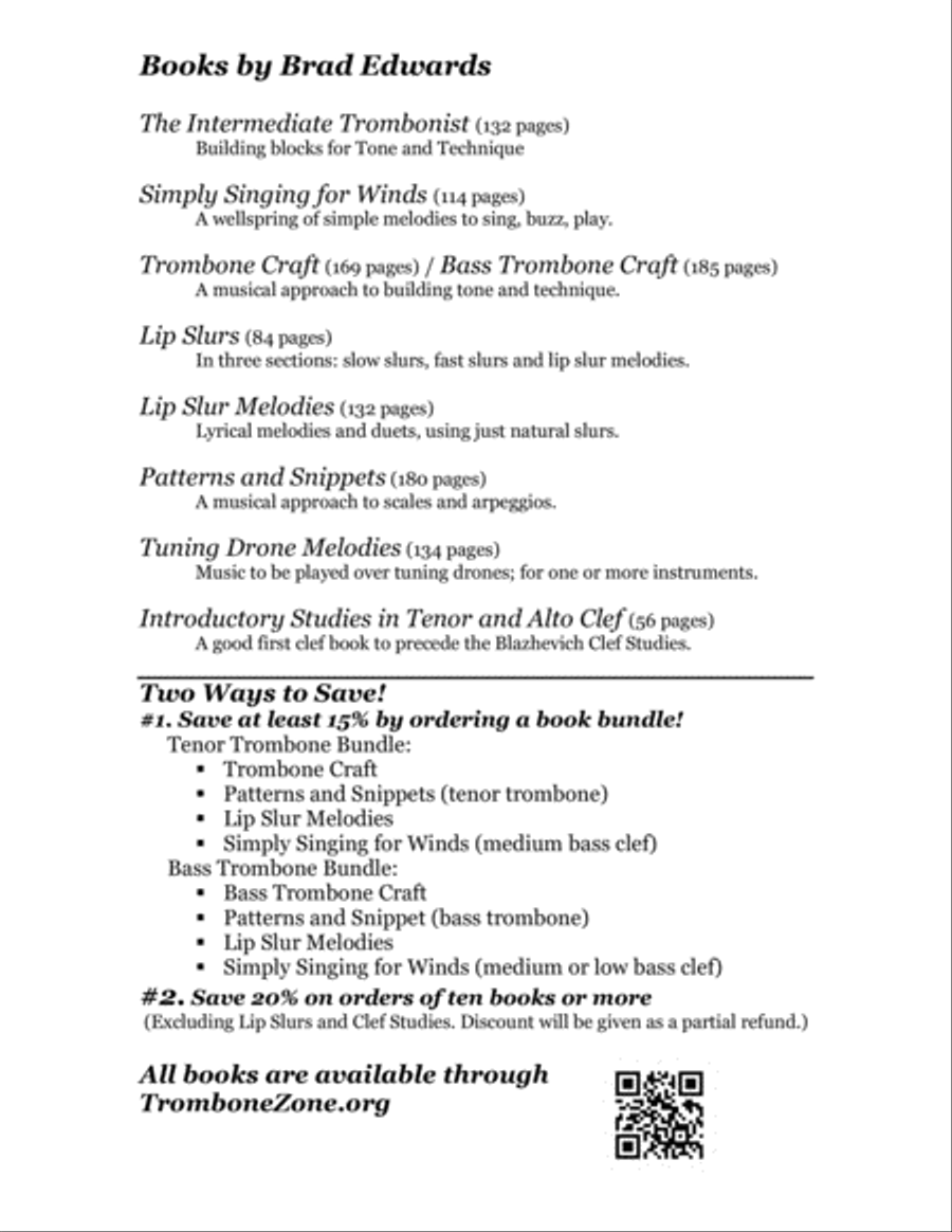 Latchn Duets for Tenor and Bass Trombone Trombone Duet scores gallery preview page 6
