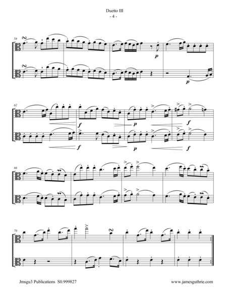 Stamitz: Duet Op. 27 No. 3 for Viola Duo image number null