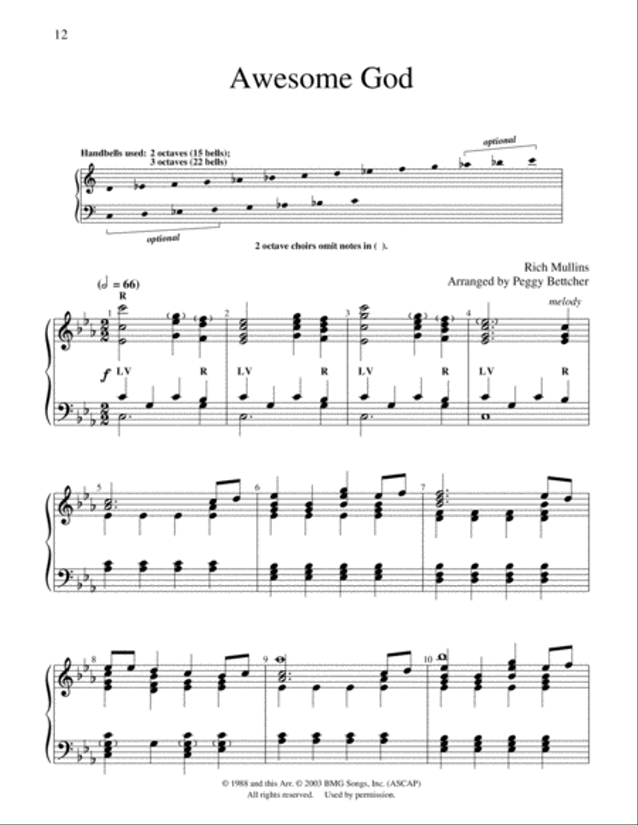 Easy to Ring Praise and Worship 3-Octaves scores gallery preview page 27