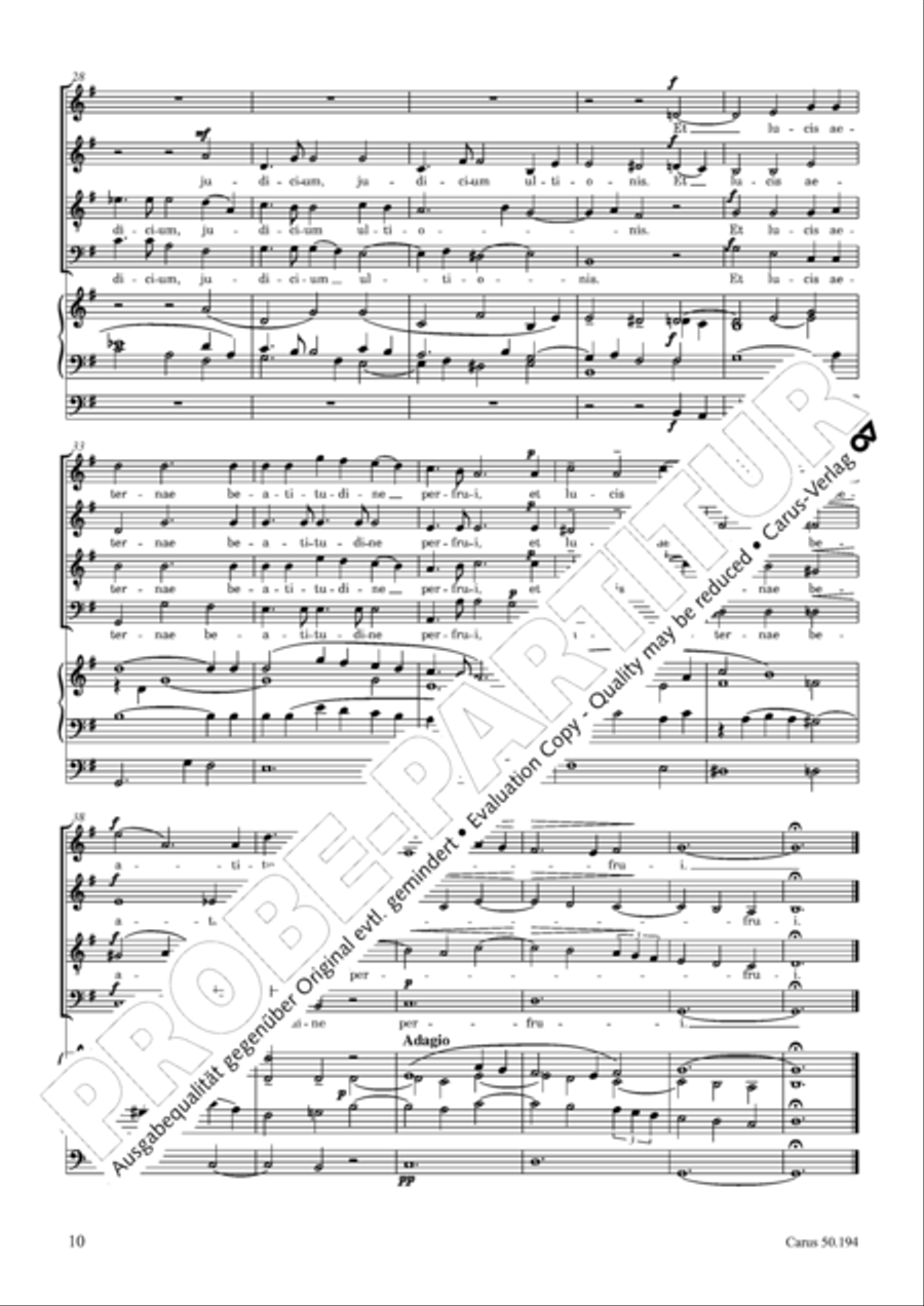 Requiem in D minor 4-Part scores gallery preview page 11