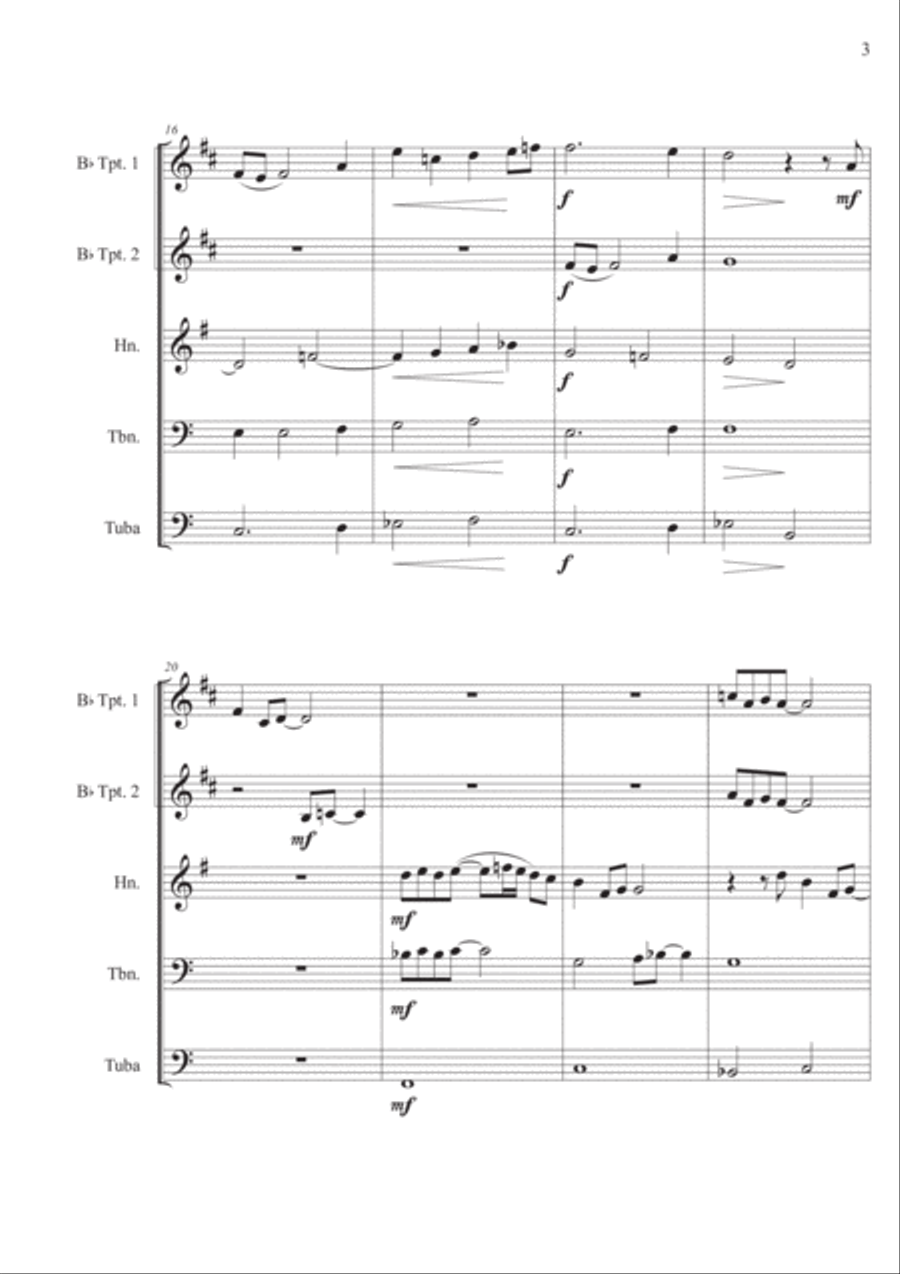 Evening Evening Brass Ensemble scores gallery preview page 3