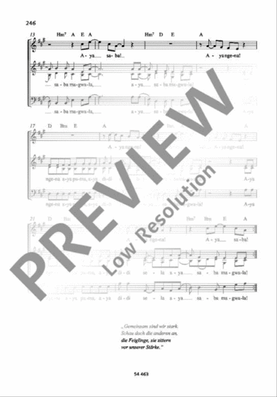 Aya ngena A Cappella scores gallery preview page 3