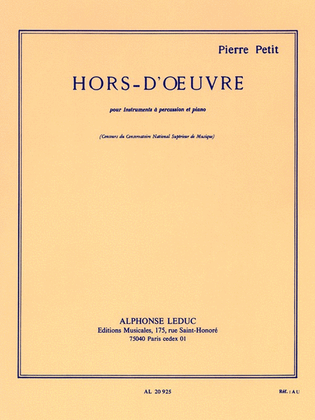 Hors D'oeuvre (percussion(s) & Piano)