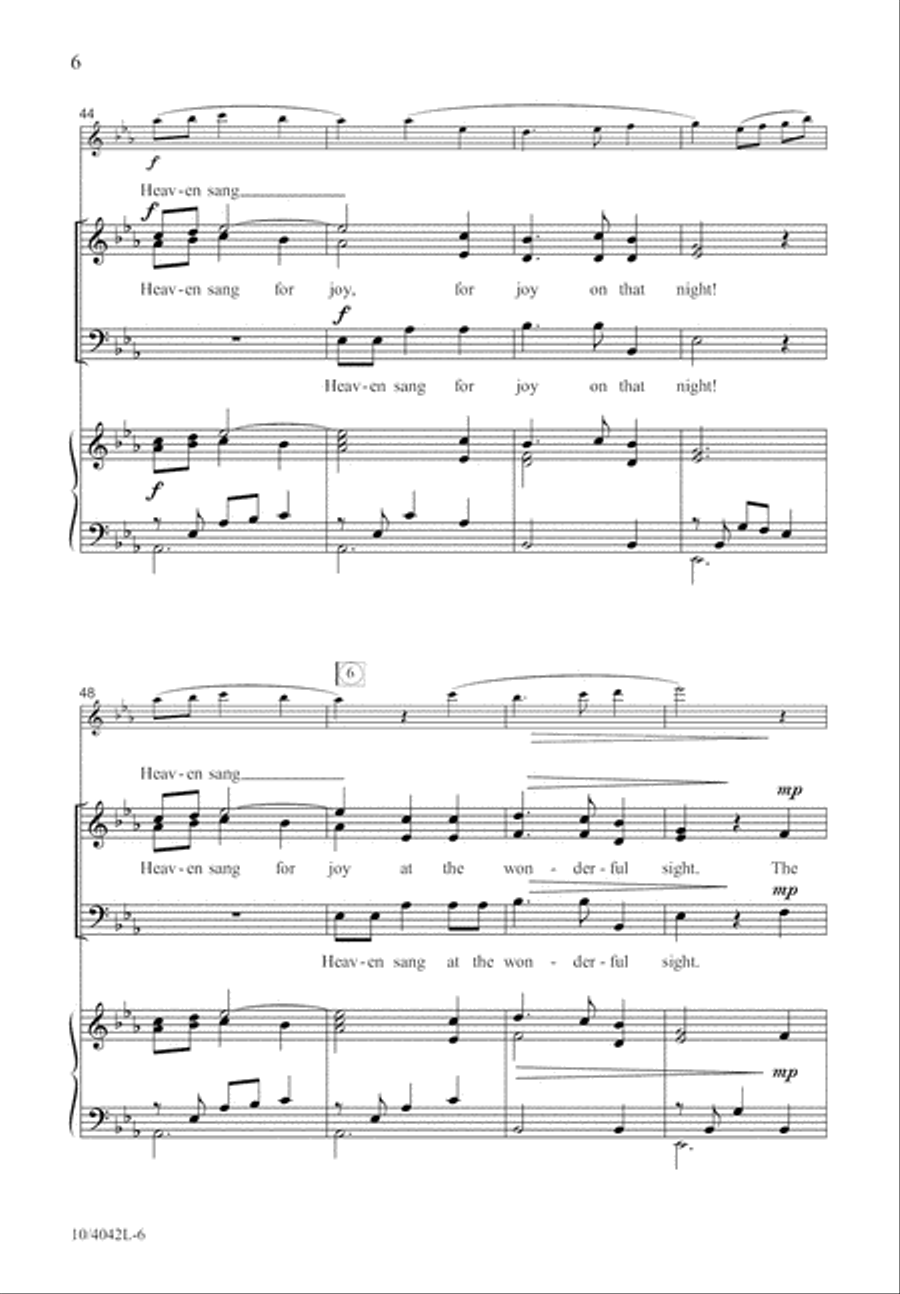 Heaven Sang for Joy Heaven Sang for Joy 3-Part scores gallery preview page 7