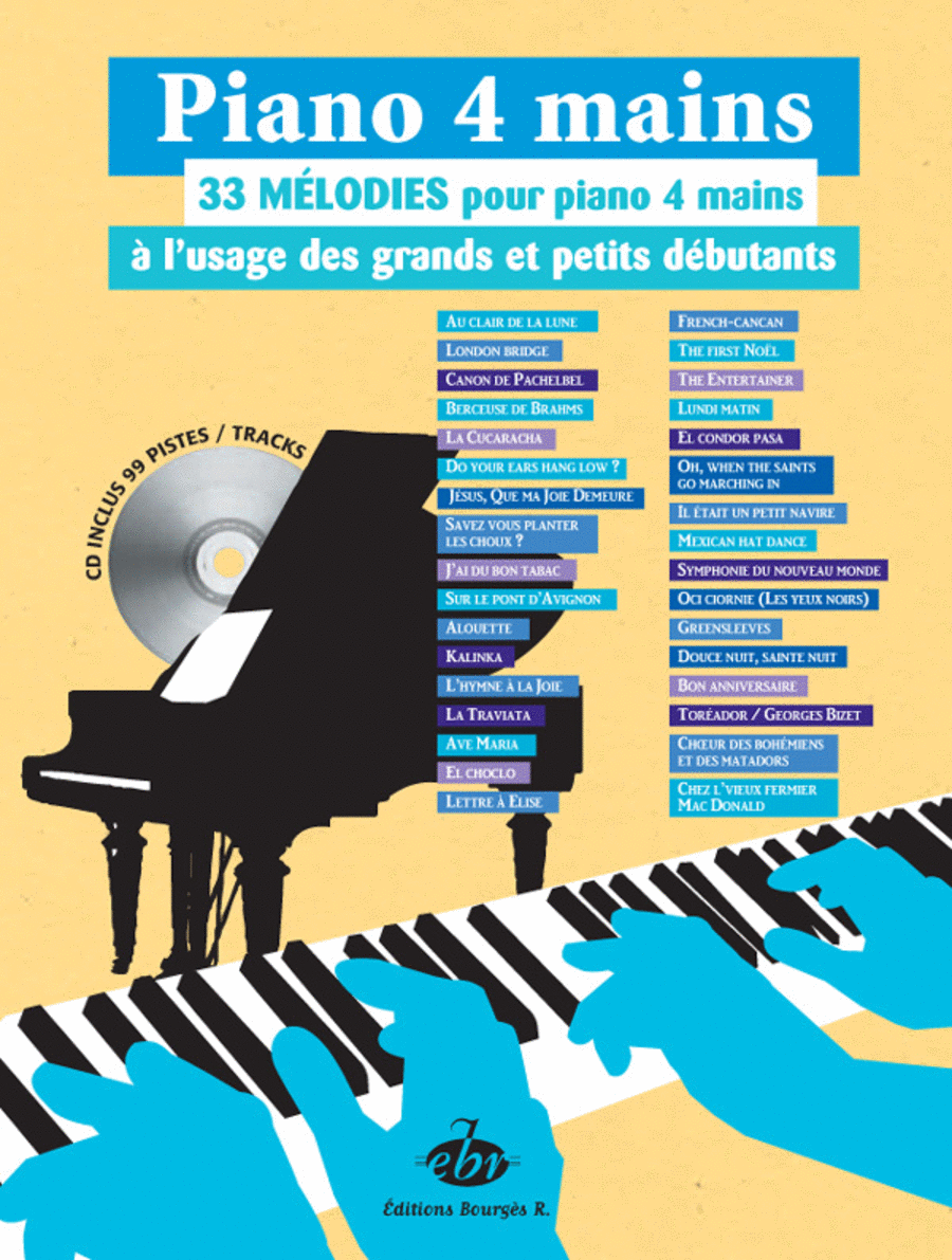 33 Mélodies pour Piano 4 Mains à l