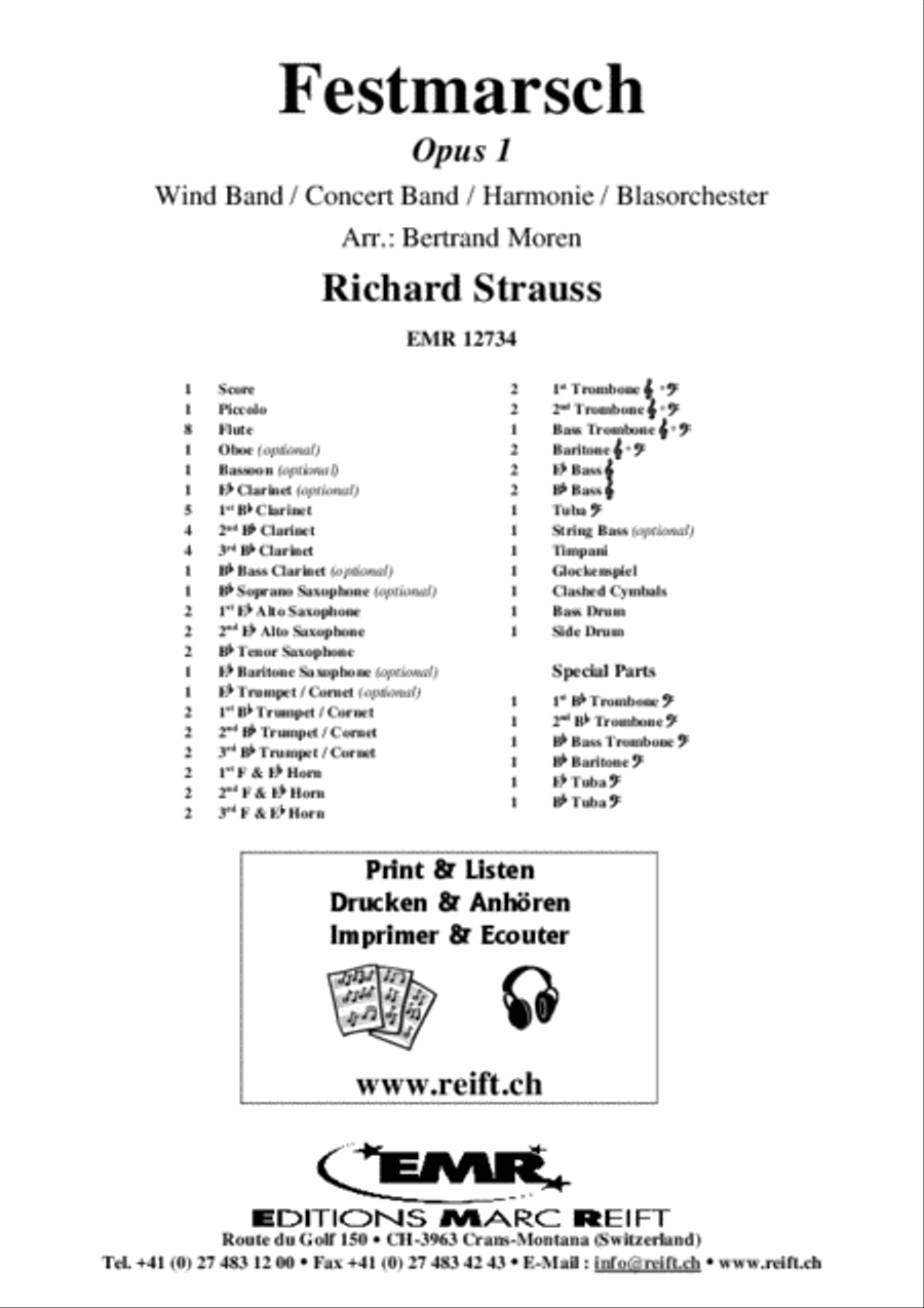 Festmarsch Festmarsch Concert Band scores gallery preview page 2