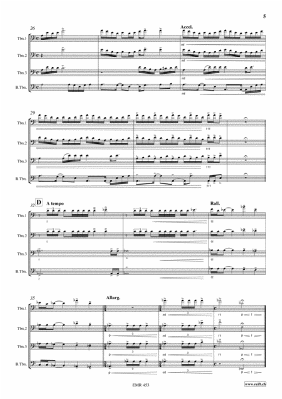 Suite Trombone Quartet scores gallery preview page 5