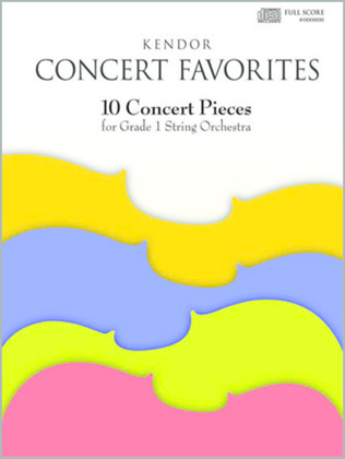 Book cover for Kendor Concert Favorites - Piano (opt.)