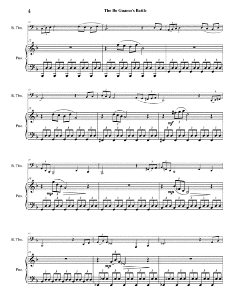 The Bo Guamo's Battle Trombone scores gallery preview page 5