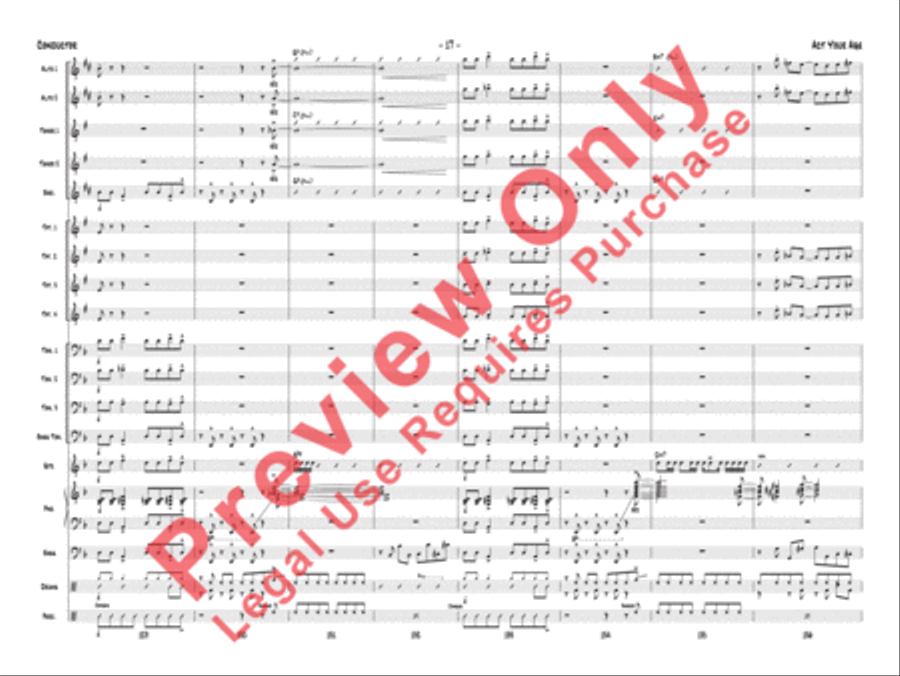 Act Your Age Jazz Ensemble scores gallery preview page 20