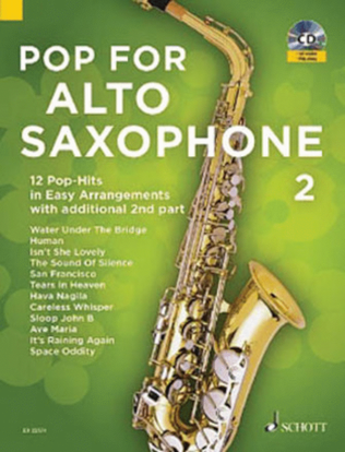 Book cover for Pop for Alto Saxophone, Book 2