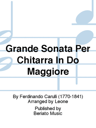 Grande Sonata Per Chitarra In Do Maggiore
