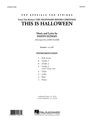 Book cover for This Is Halloween - Conductor Score (Full Score)