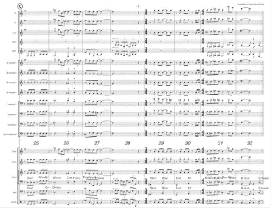 Come Rain Or Come Shine Come Rain Or Come Shine Large Ensemble scores gallery preview page 5