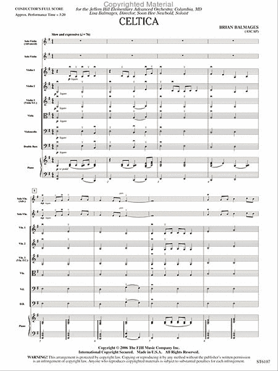 Celtica String Orchestra scores gallery preview page 2