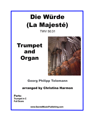 Book cover for Telemann - La Majeste - Trumpet and Organ